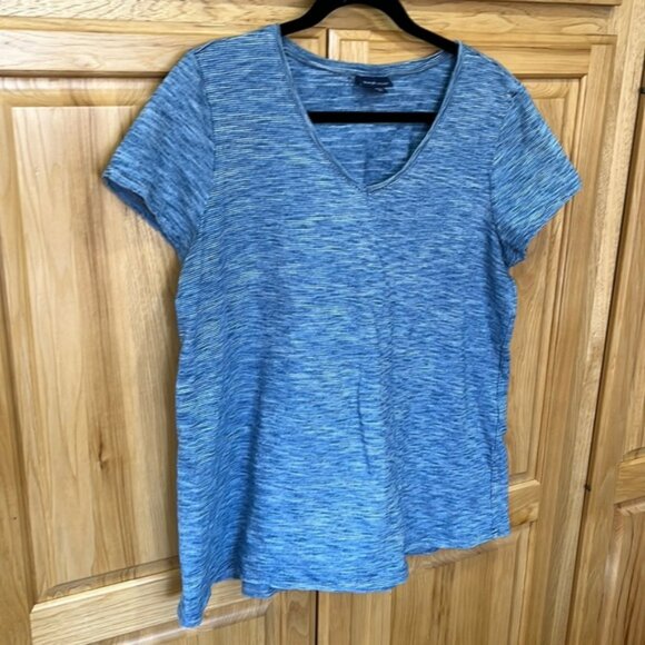 J.Jill indigo short sleeve to size L petite - Picture 1 of 4